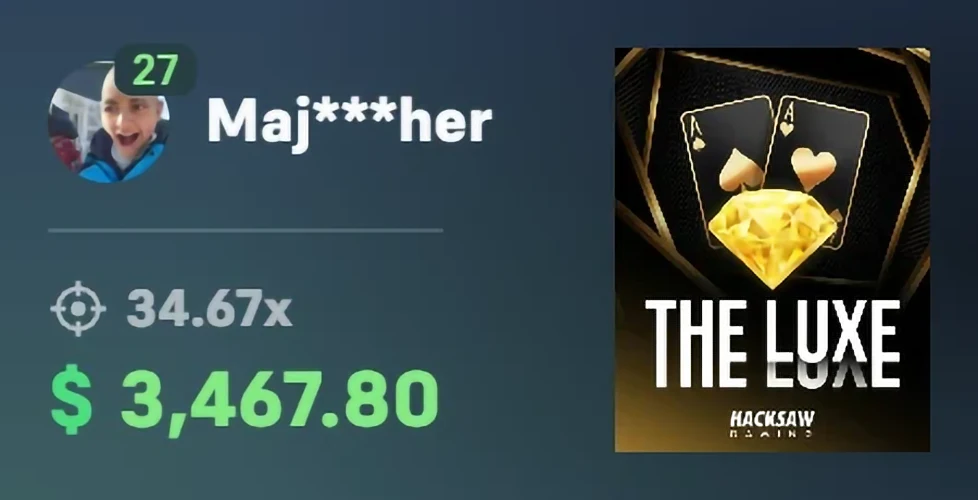 Someone Won 3467 at The Luxe - Try It Now