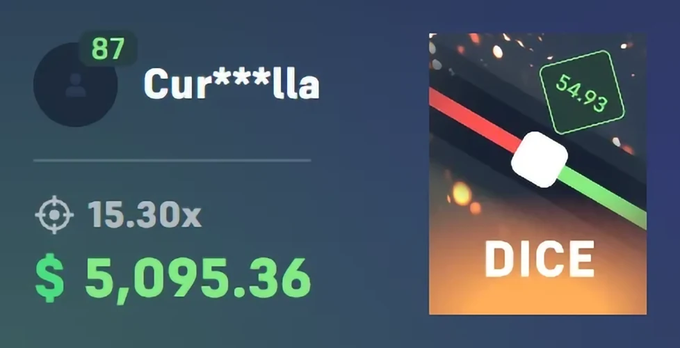 Someone Won 5095 at Dice - Try It Now