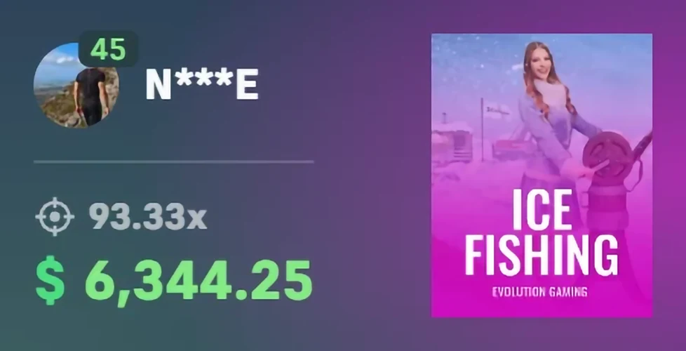 Someone Won 6344 at Ice Fishng - Try It Now
