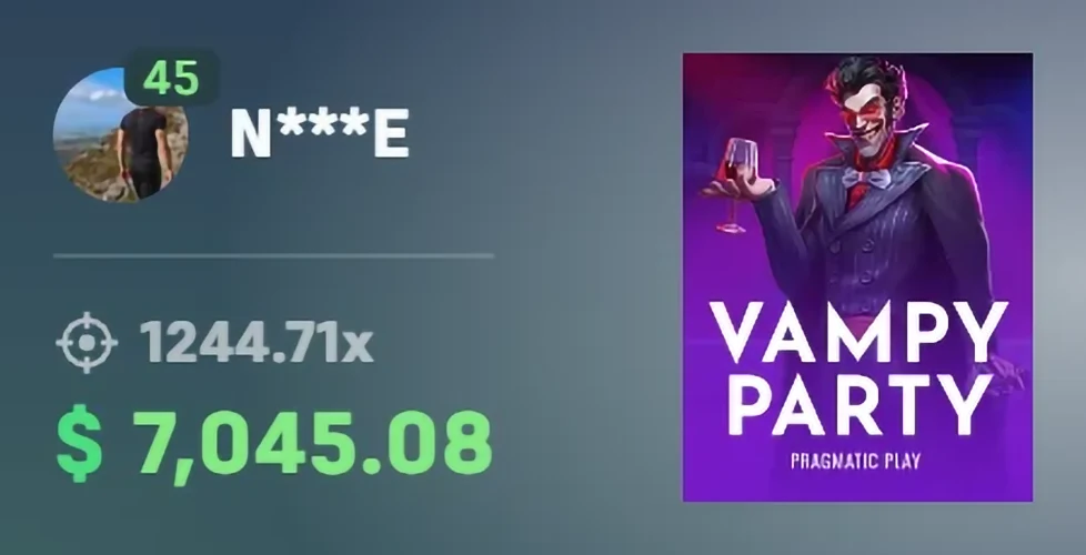 Someone Won 7045 at Vampy Party - Try It Now